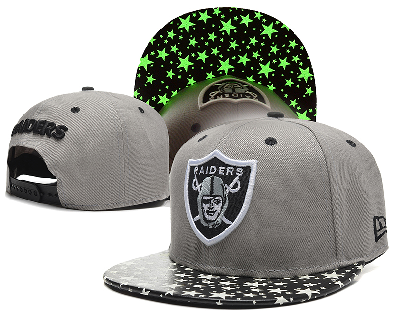 NFL Oakland Raiders NE Snapback Hat(Glow) #93